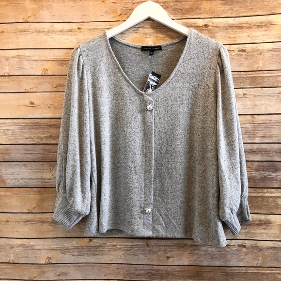 Adrienne Vittadini Sweaters - Adrienne Vittadini Gray Sweater Size Large NWT